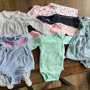 carters baby girl clothing bundle